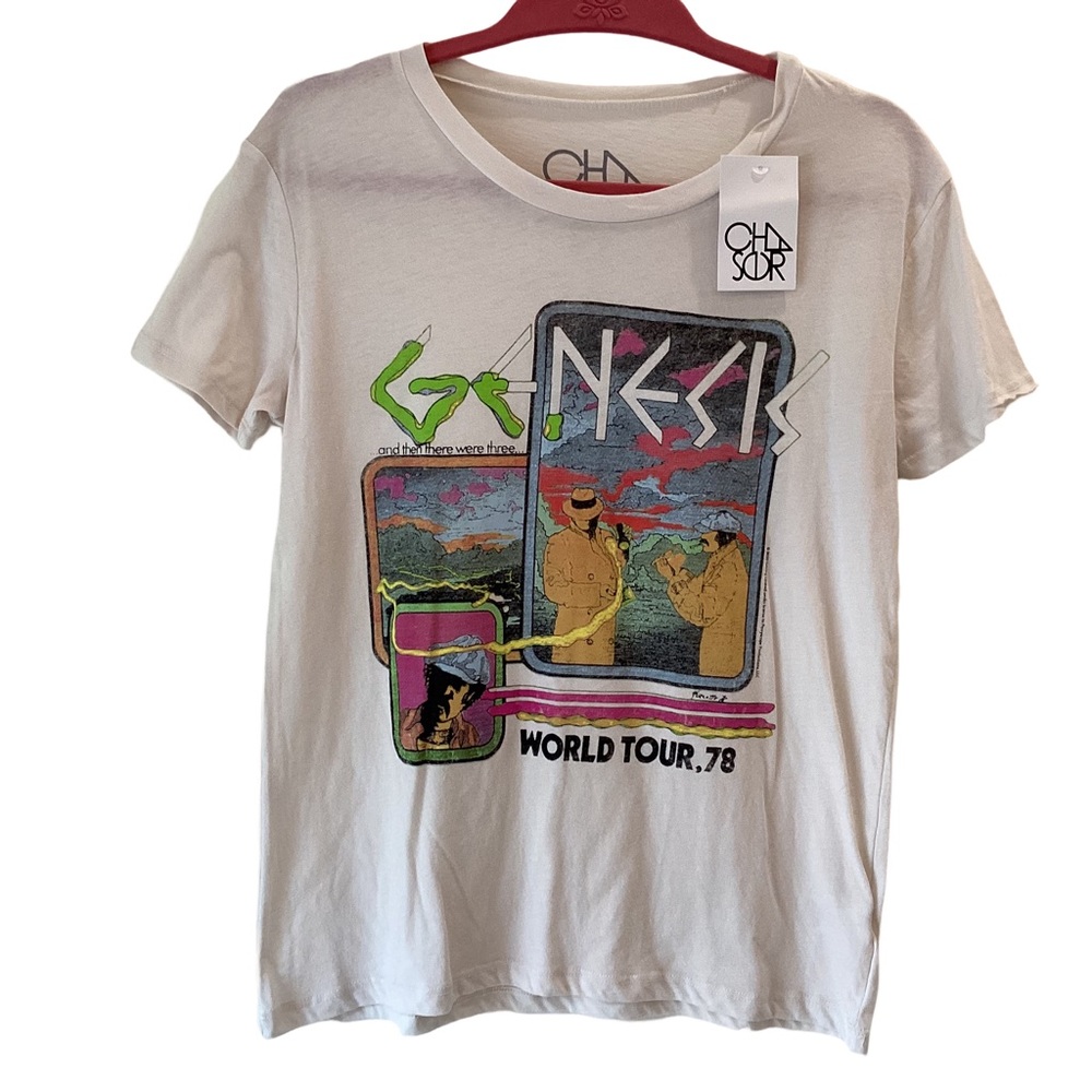 New Chaser Genesis Band World Tour 1978 Graphic T Shirt Sz S